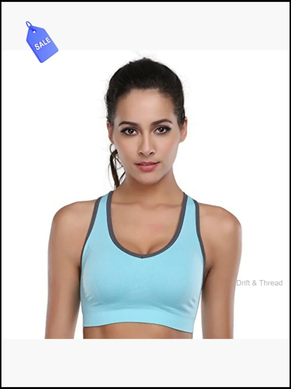 High Impact Seamless Racerback Sports Bra Full Coverage Support Yoga Gym Workout